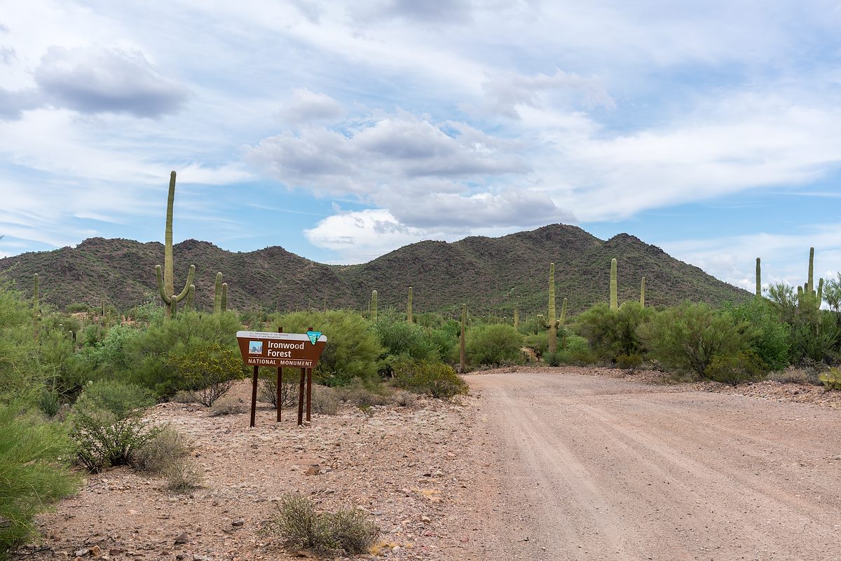 2016 July Ironwood Forest National Monument Sign