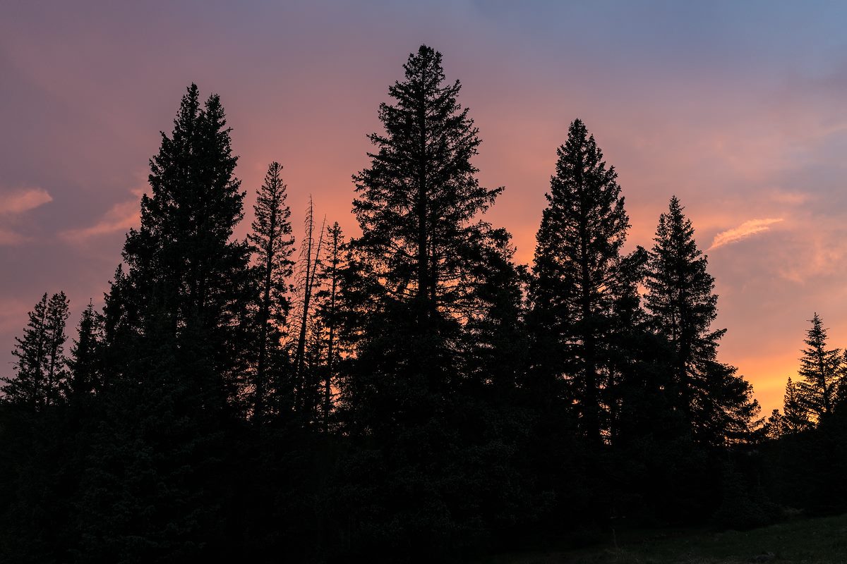 2016 June Sunset from the East Baldy Trail