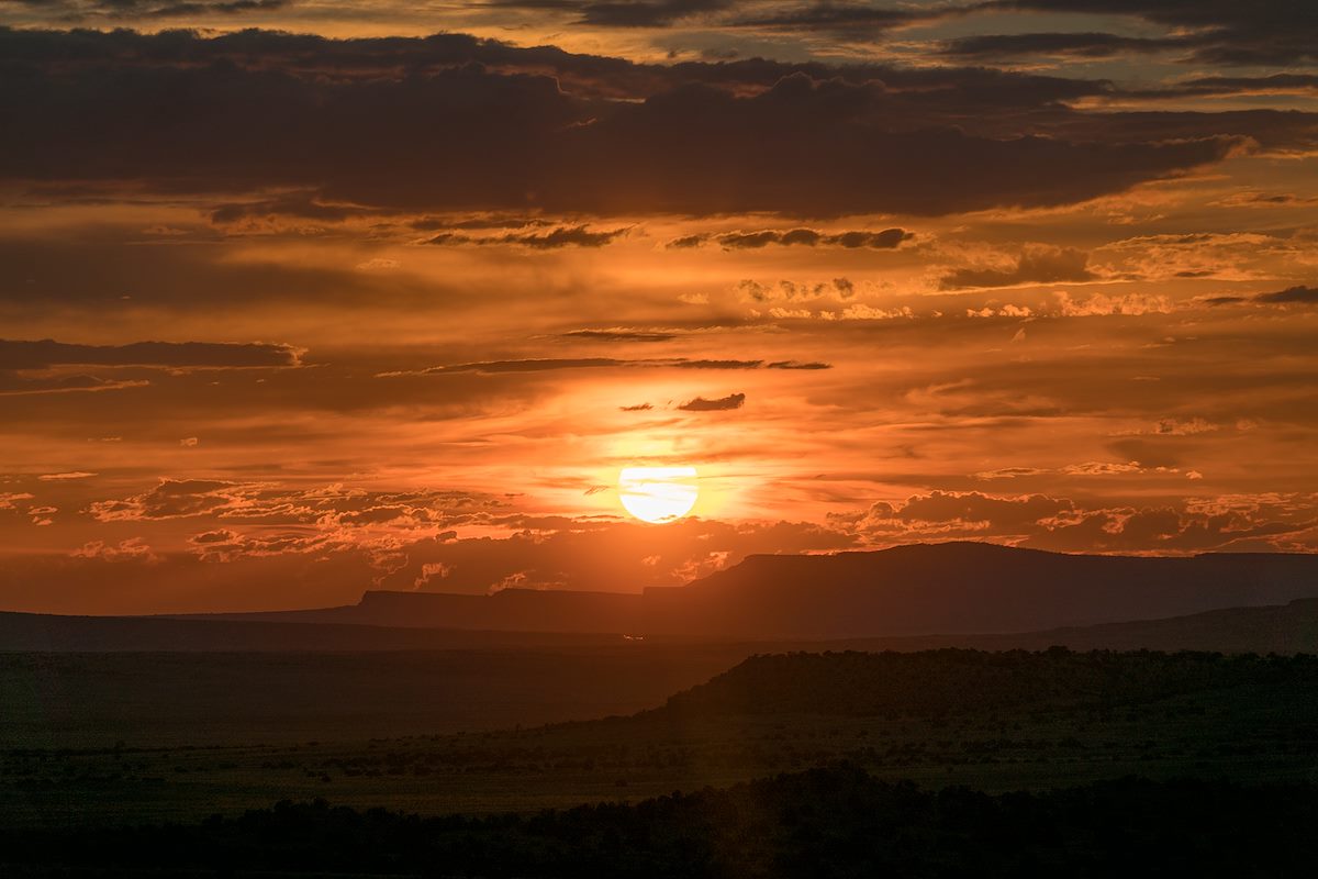 2016 June Sunset in the San Mateo Mountains