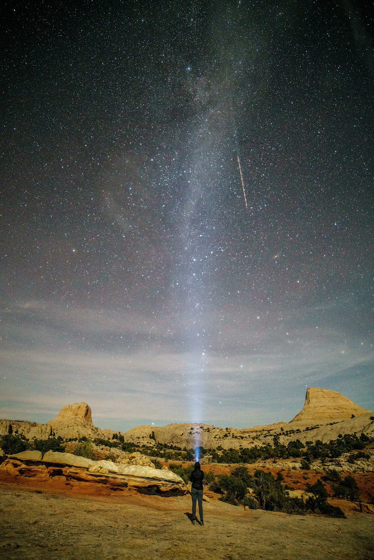 2016 October Looking up at the Milky Way from the Navajo Knobs Trail