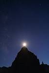 2016 October Moon rising over the Temple of the Moon