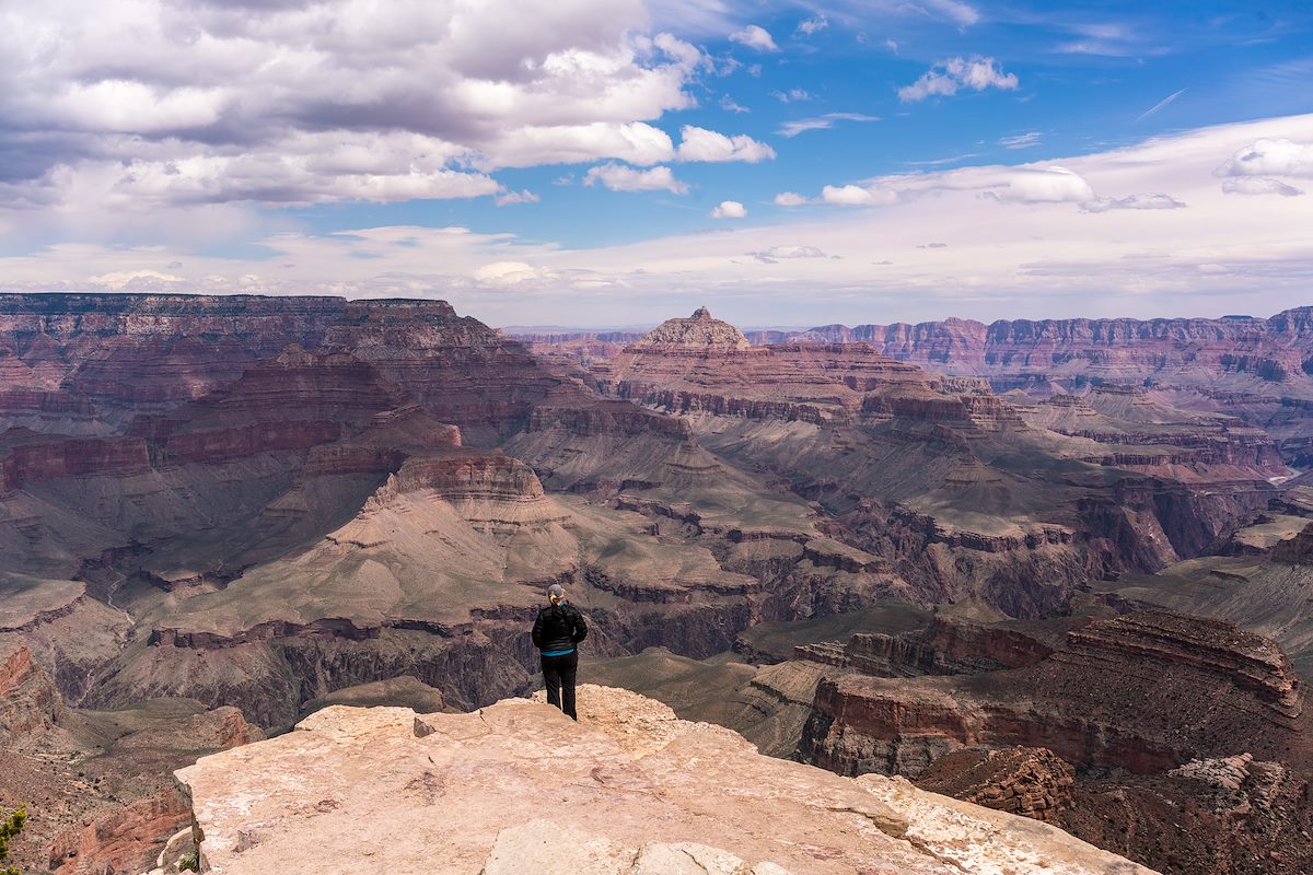 2017 April Alison at Shoshone Point