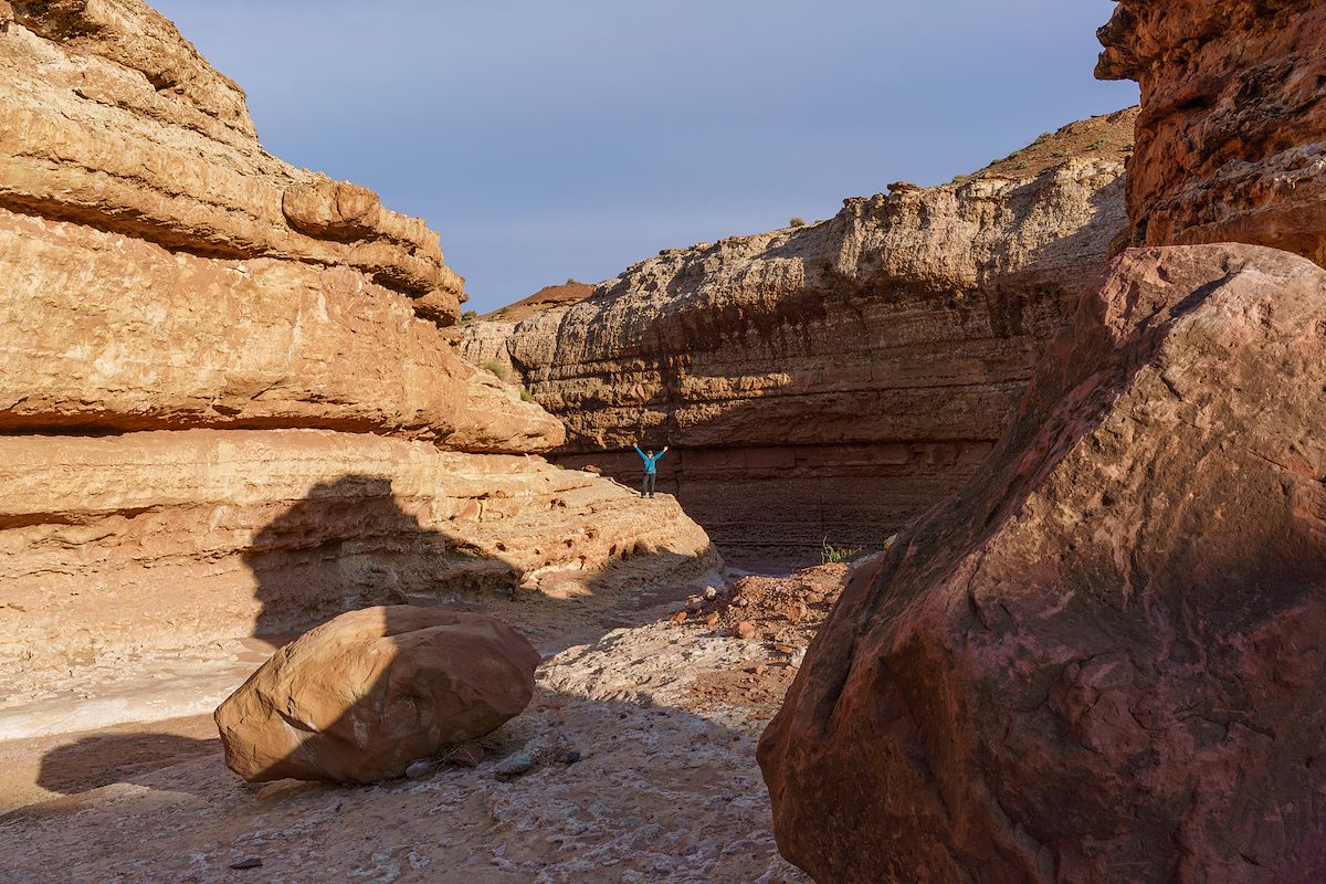 2017 April Alison in Cathedral Wash