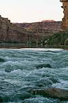 2017 April Last of the sunset at the mouth of Cathedral Wash on the Colorado