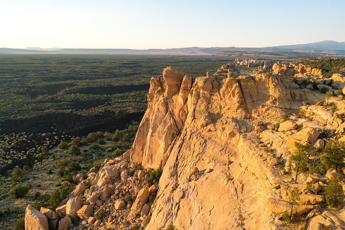 2017 June Sunset at Sandstone Bluffs in El Malpais