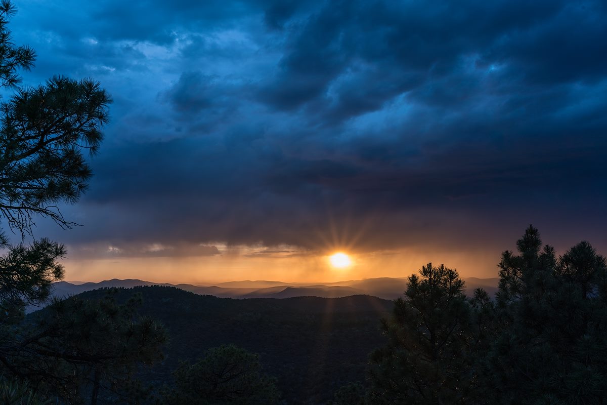 2017 June Sunset off Highway 191 West of Rose Peak 01