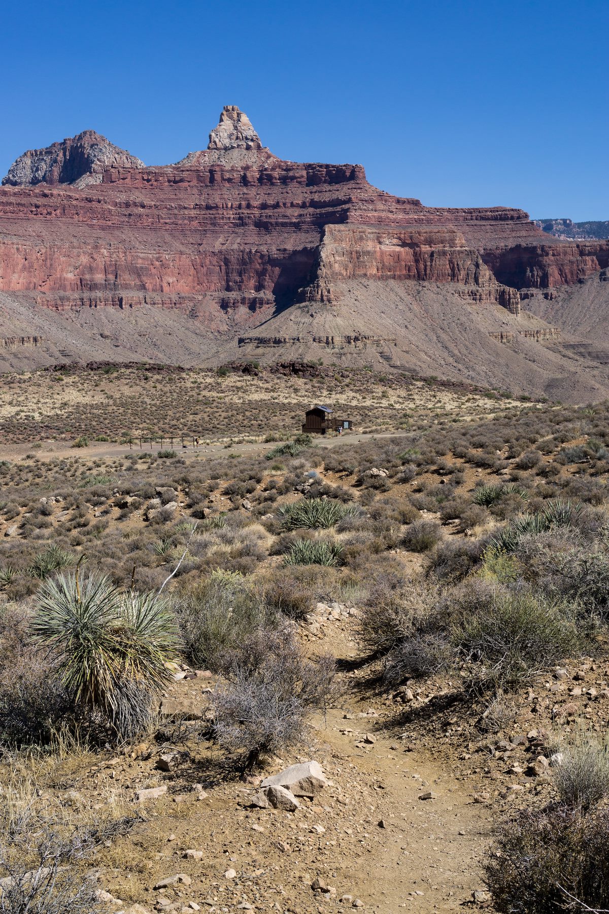 2017 October Looking back at Tipoff on the Tonto Trail