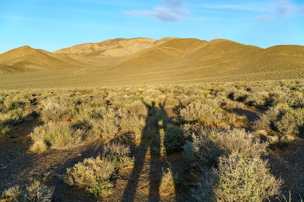 2018 April Last of the sun on Emigrant Canyon Road