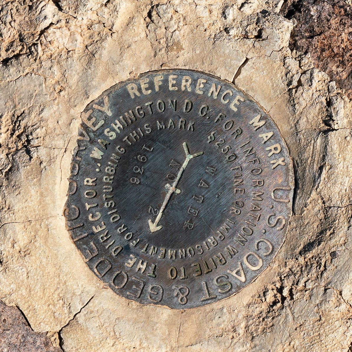 2018 August El Cerrito de Represso Survey Marker 02