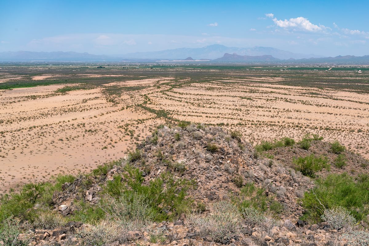 2018 August Mount Lemmon in the distance from El Cerrito de Represso