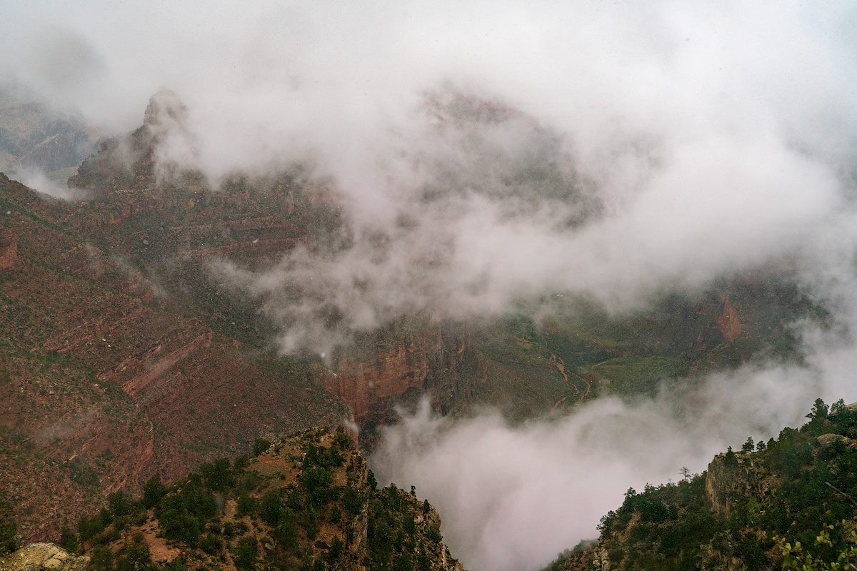 2018 October Looking down on the Bright Angel Trail