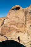 2018 October Photographer and Heart Arch in the Alabama Hills