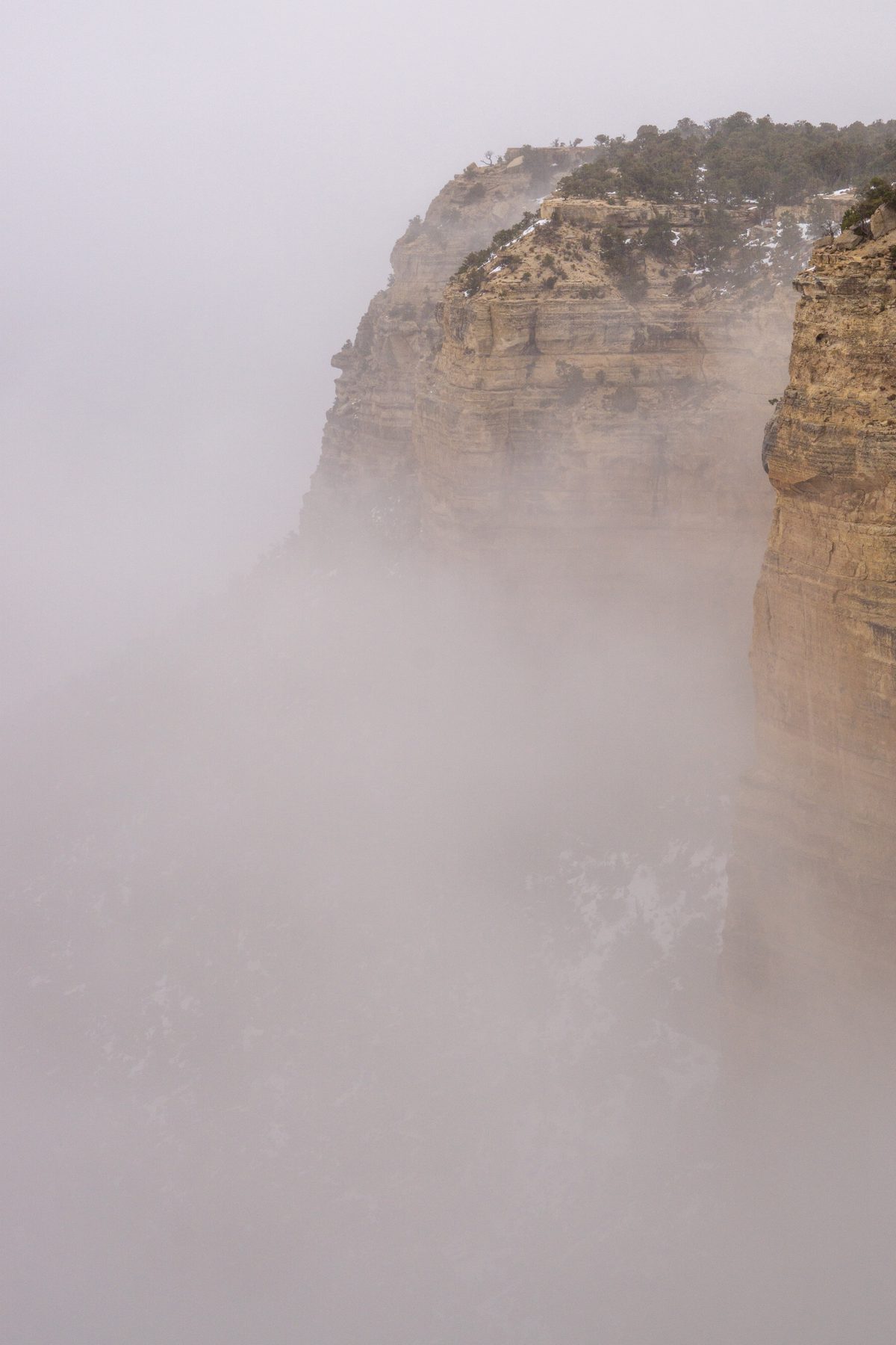 2019 December Clouds around the South Rim