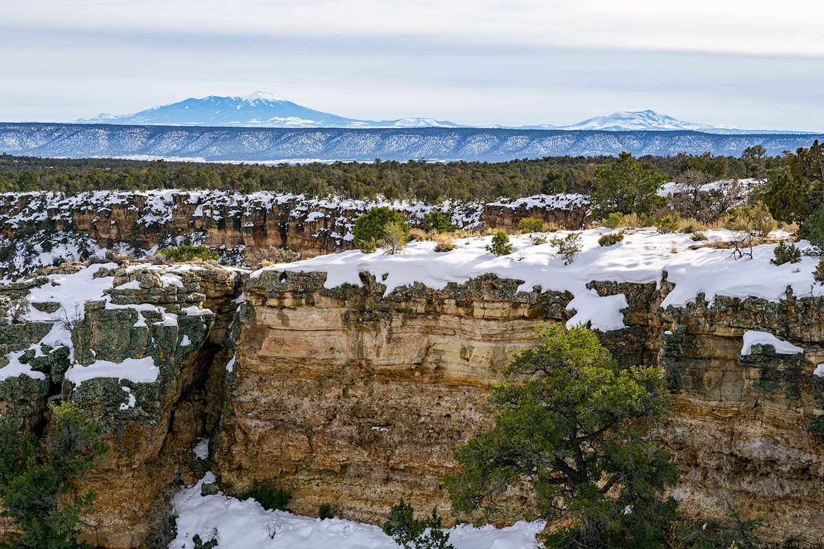 2019 December San Francisco Peaks from Pinal Point