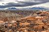 2019 December San Francisco Peaks in the Clouds from Citadel Pueblo