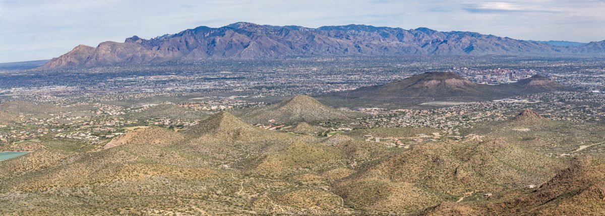 2019 December Santa Catalina Mountains from Cat Mountain