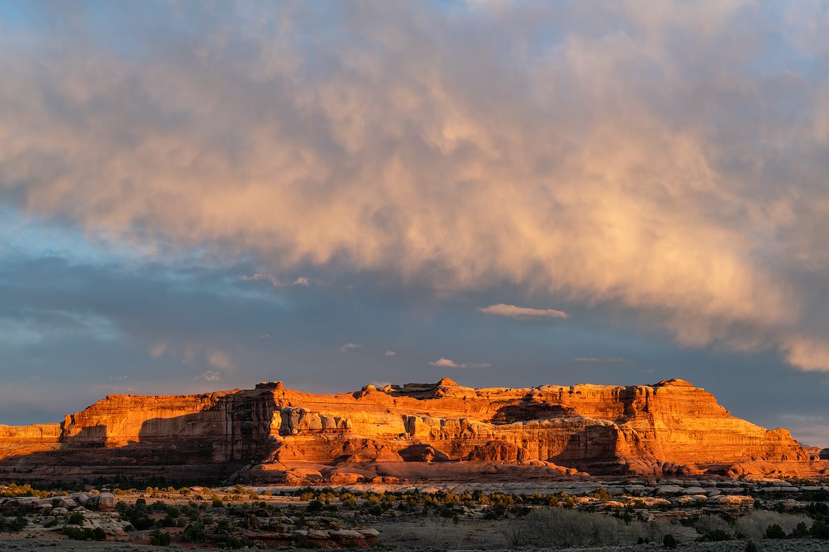 2019 March Sunset from above the Needles Campground