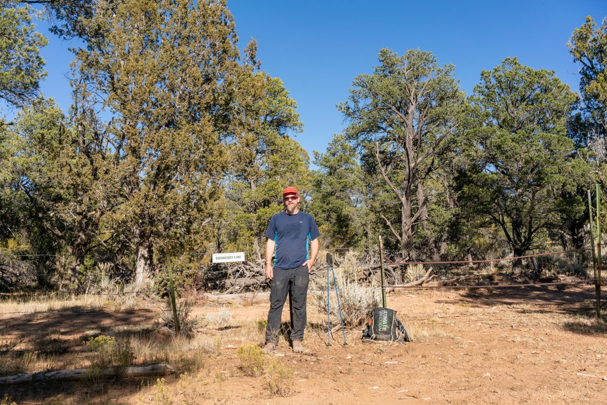 2019 October At the Grand Canyon National Park Boundary