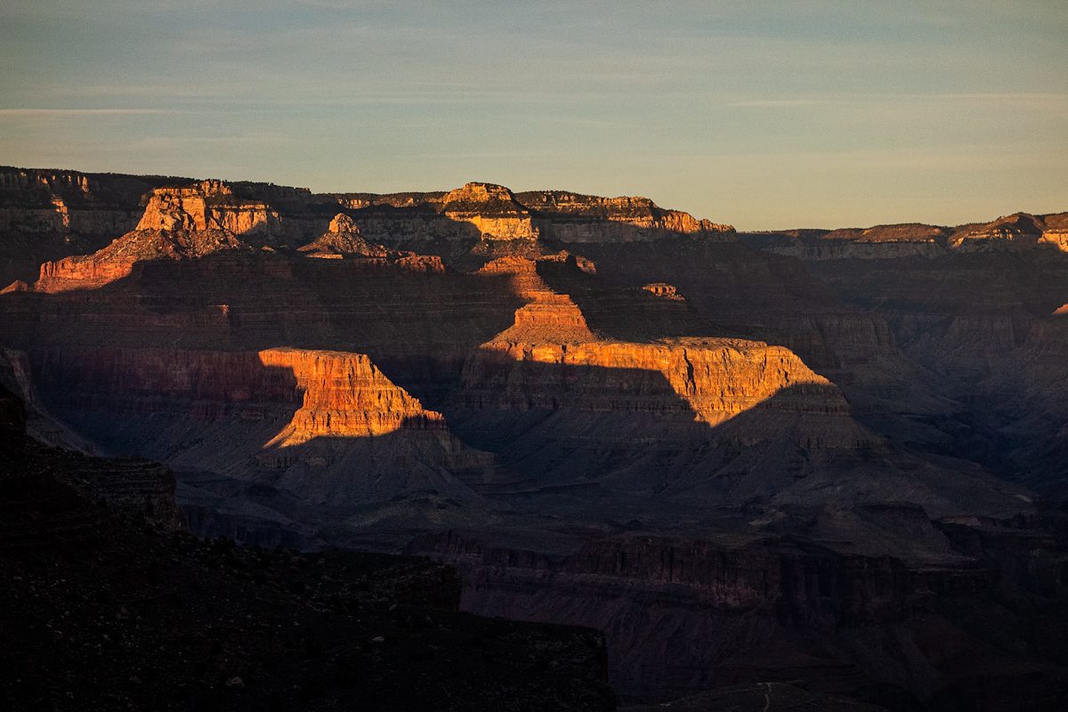 2019 October Sunset on the Bright Angel Trail