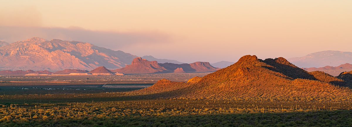 2020 June Sunset from the Waterman Mountains