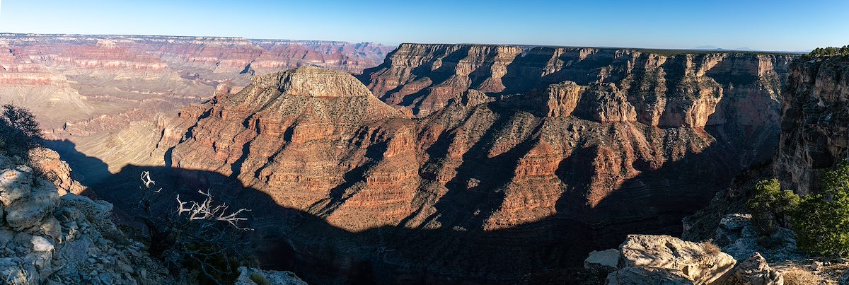 2020 October Looking East from Piute Point to Pollux and Diana Temples