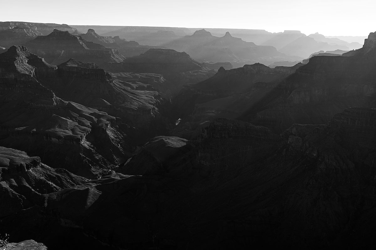 2020 October Sunset Light in the Grand Canyon from Yuma Point