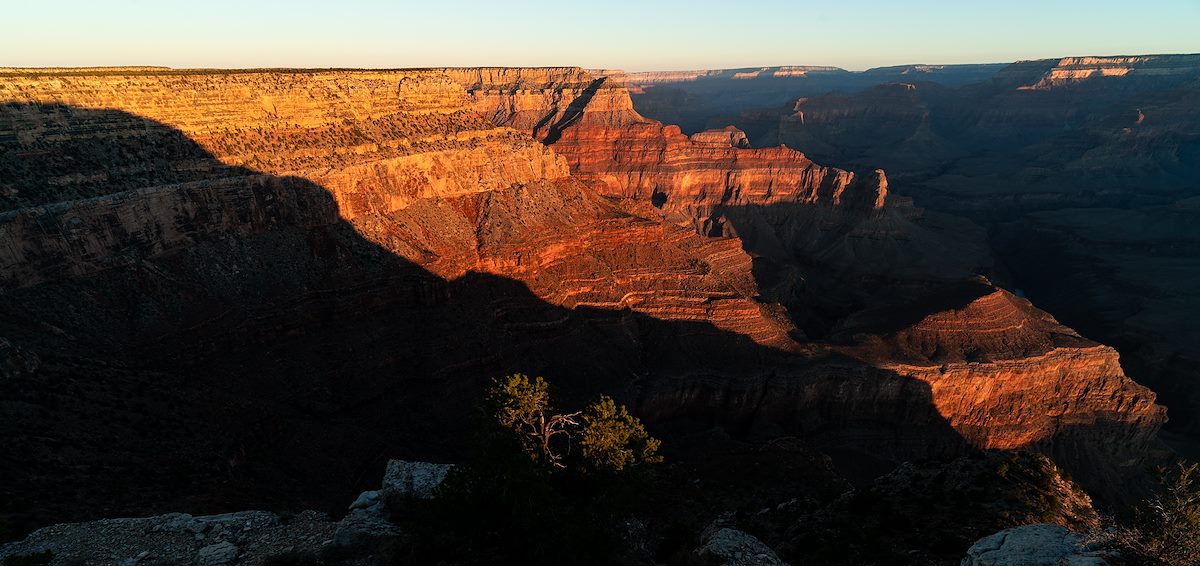 2020 October Yuma Point Shadow at Sunrise