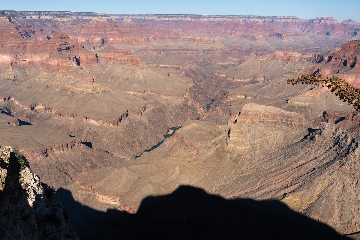 2020 September Looking down on the Colorado River from Yuma Point