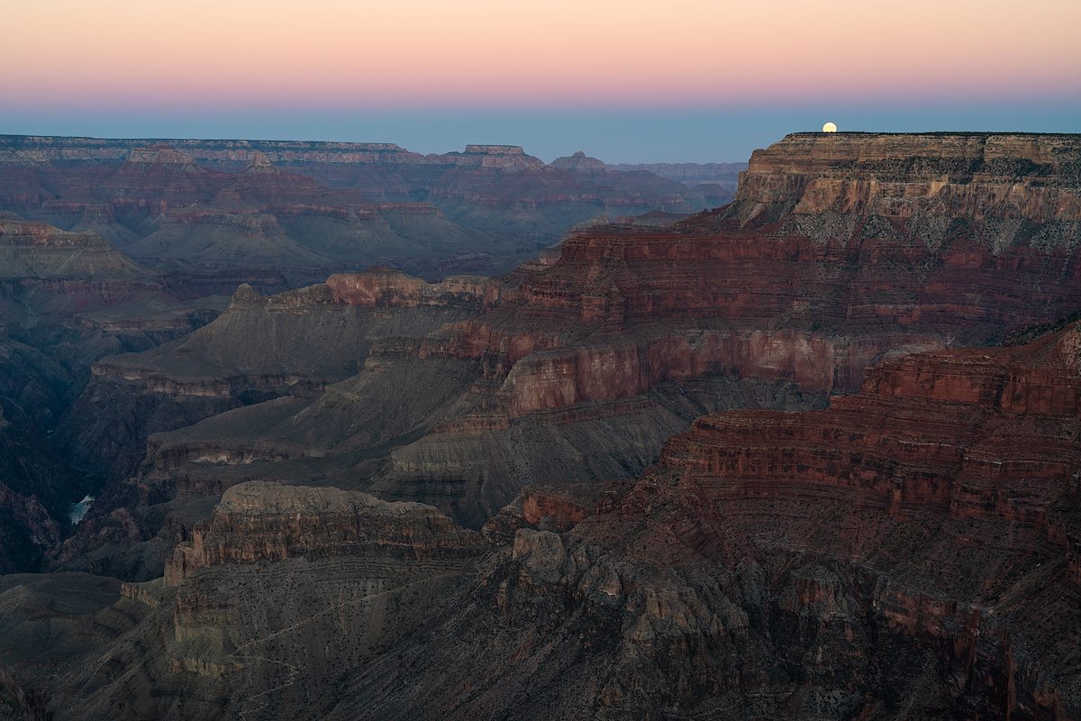 2020 September Moonrise on Yuma Point