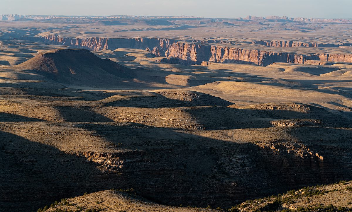 2021 April Gold Hill and the Little Colorado River from Cedar Mountain