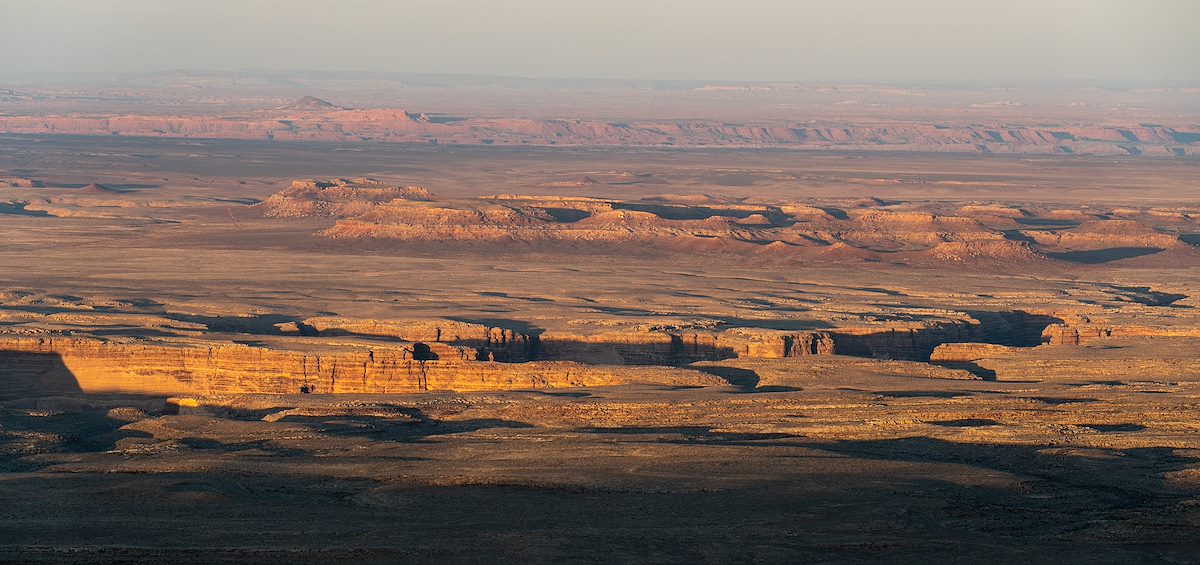 2021 April Hills across the Little Colorado River in the Sunset