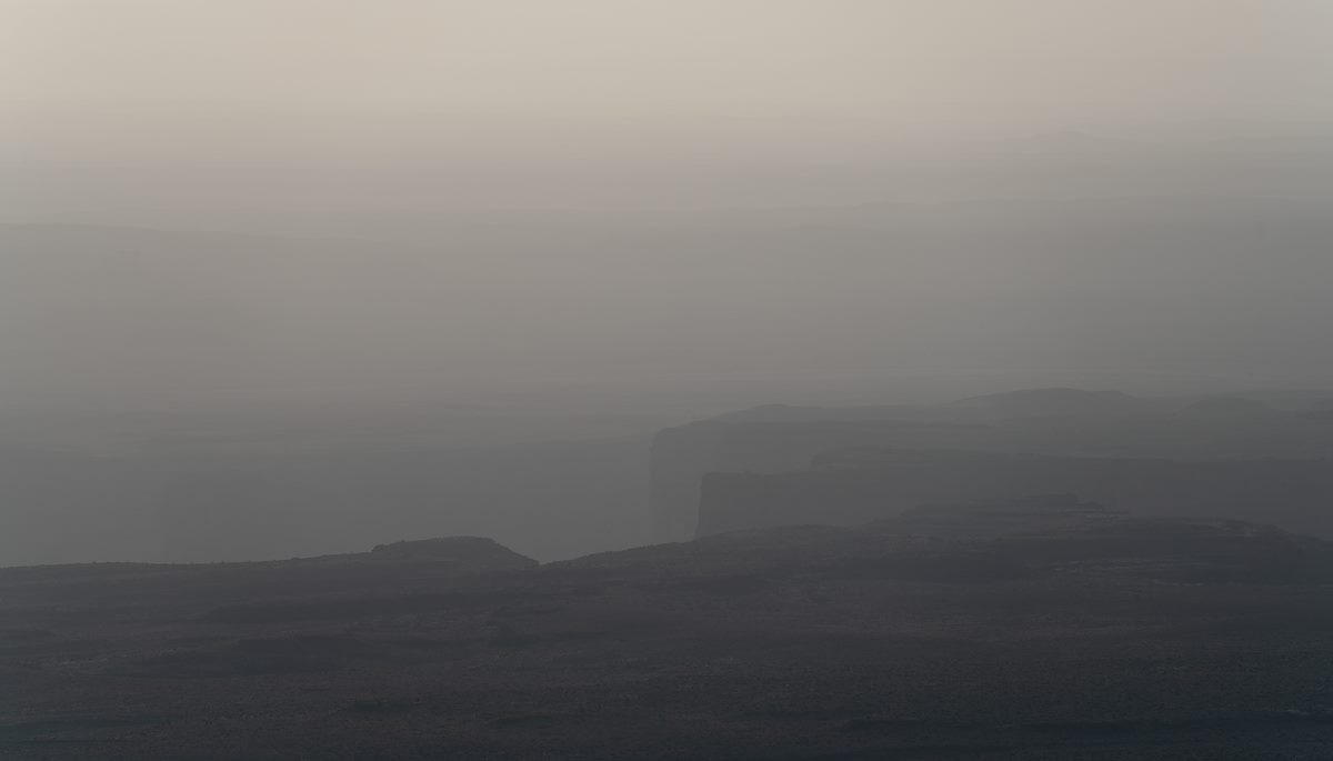 2021 April Little Colorado disappearing in the Haze