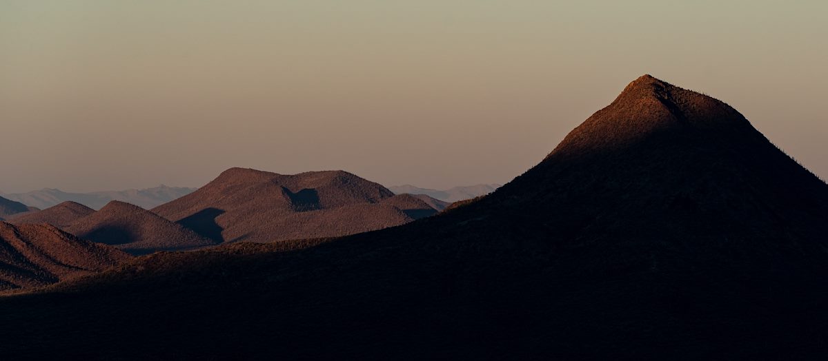 2021 January Last Light on Martina Mountain from the Coyote Mountains