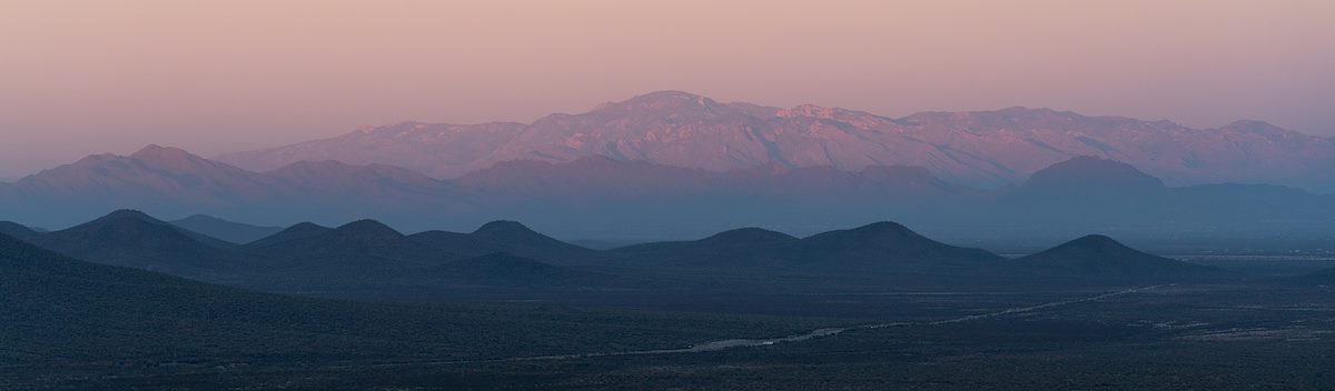 2021 January Santa Catalina Mountains from the North East Coyote Mountains