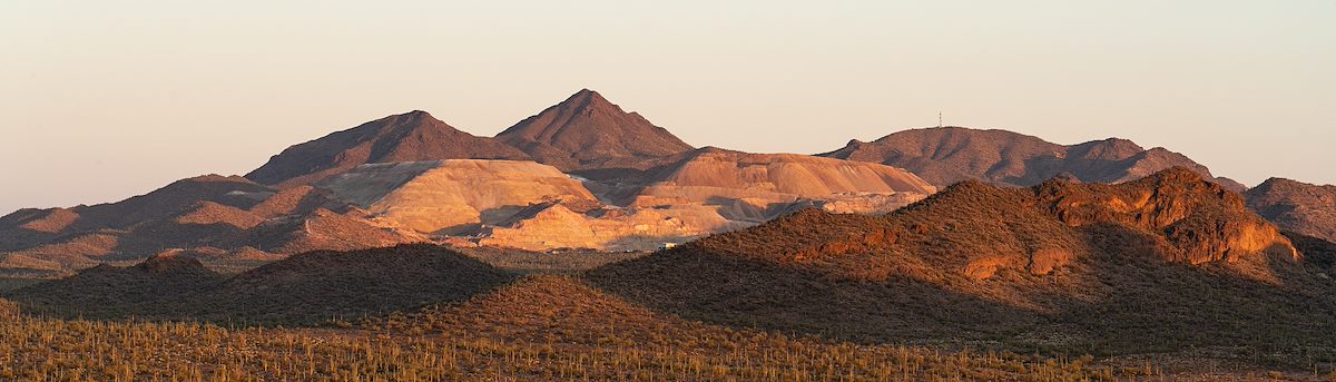 2021 March Sunset on the Silver Bell Mine