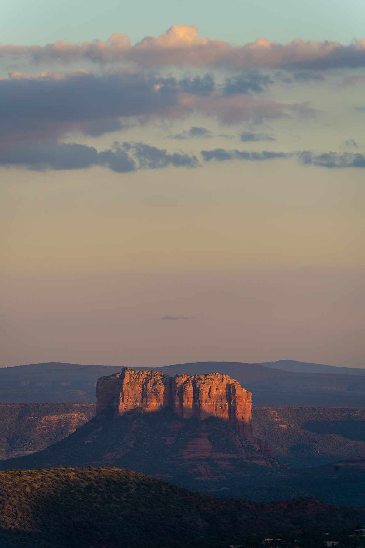 2022 September Last Light on Courthouse Butte