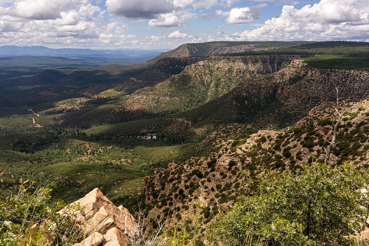 2022 September Looking Along the Mogollon Rim from the Black Mesa Area