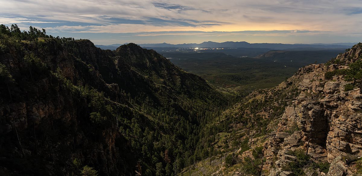 2022 September Payson in the Distance from the Mogollon Rim