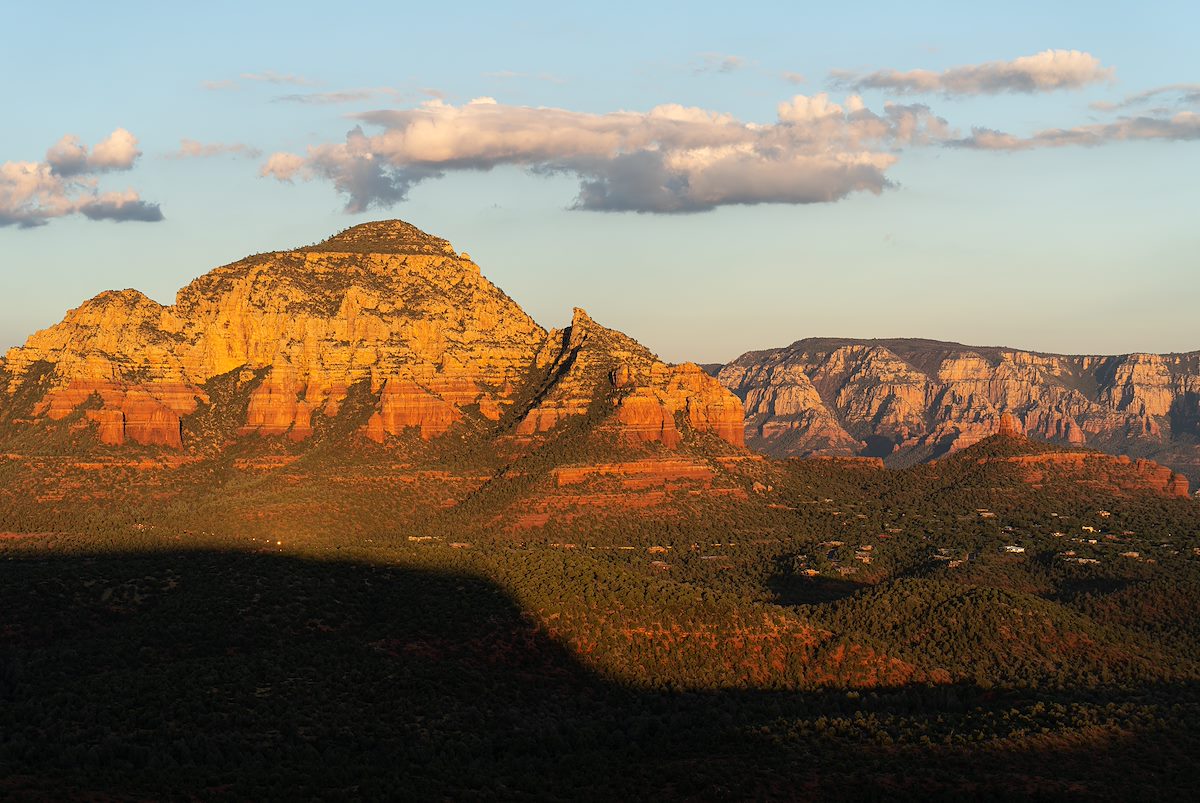 2022 September Sunset on Capitol Butte from Doe Mountain