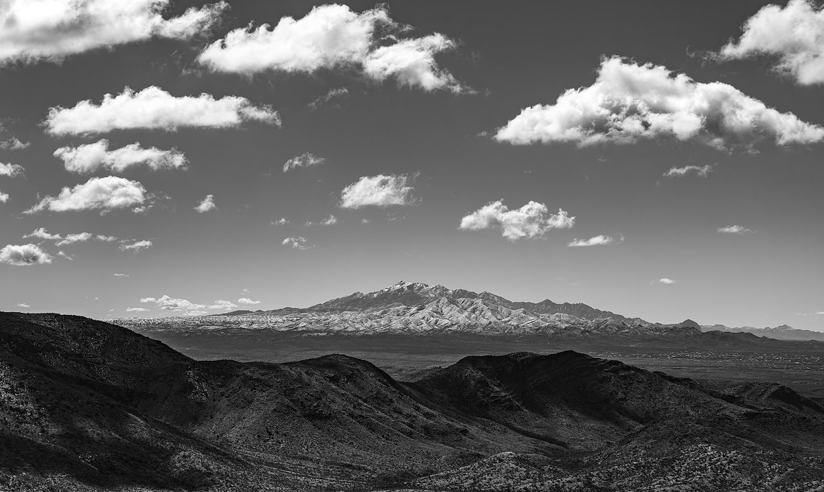 2024 February 2024 02 Snow on the Santa Rita Mountains