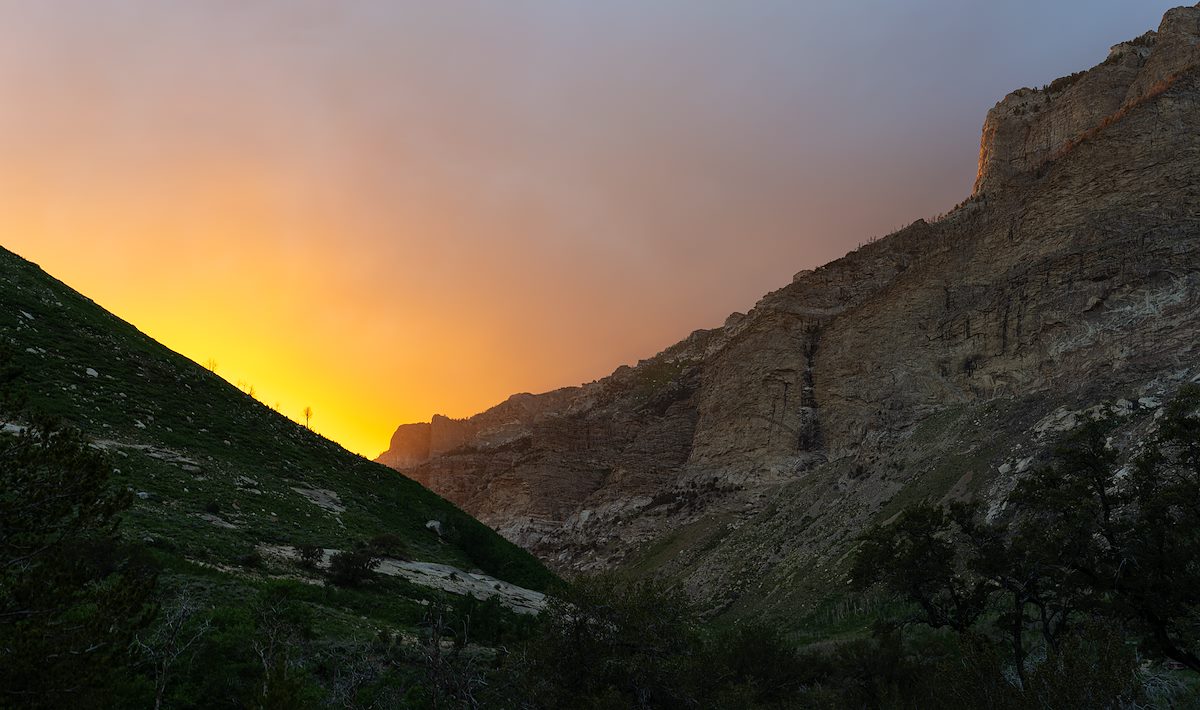 2024 June Sunset Light in Lamoille Canyon