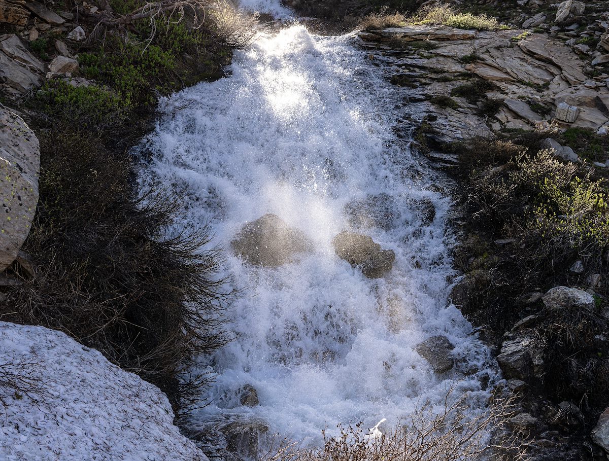 2024 June Waterfall below Island Lake