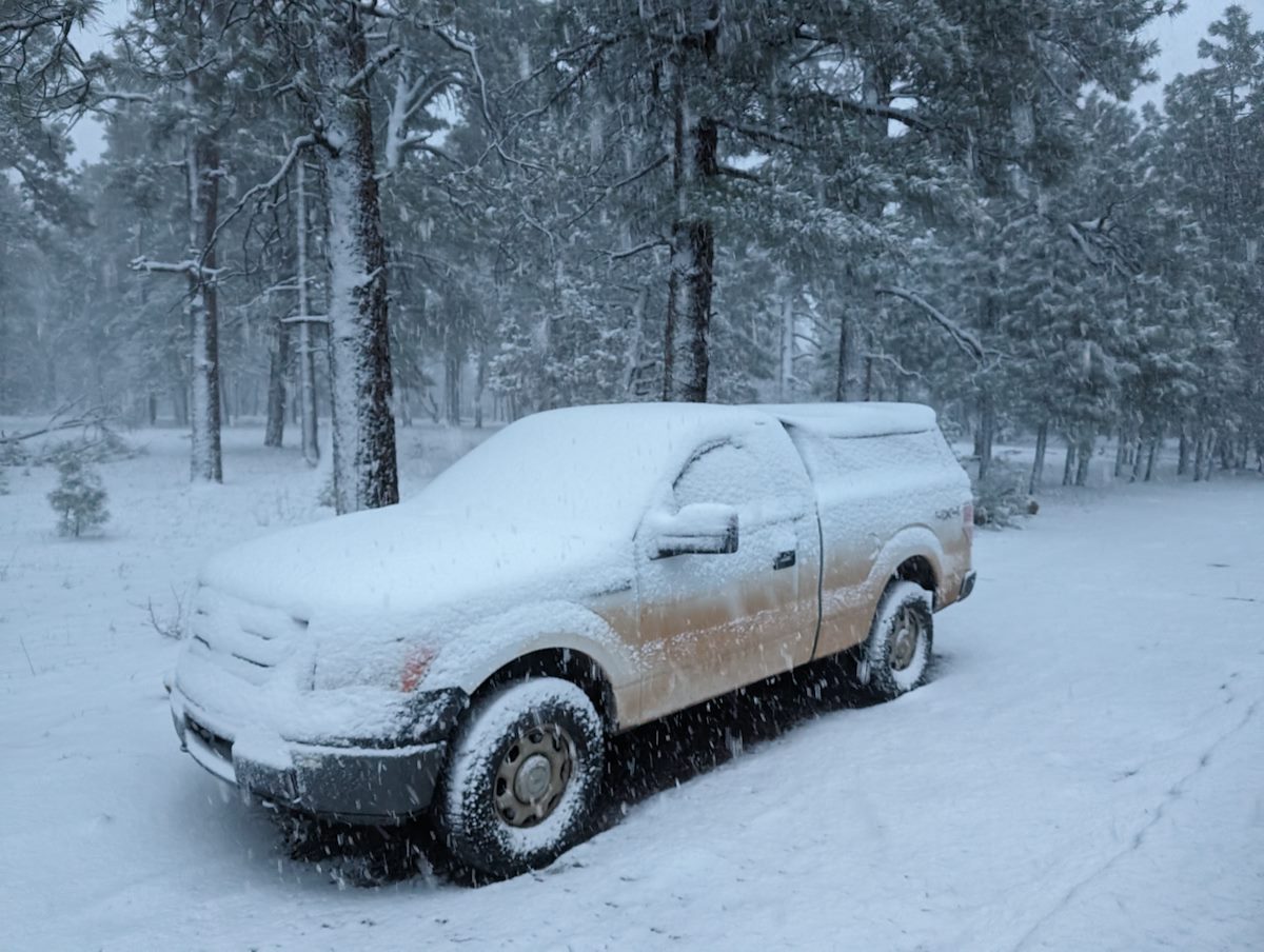 2024 May Truck Covered With Snow