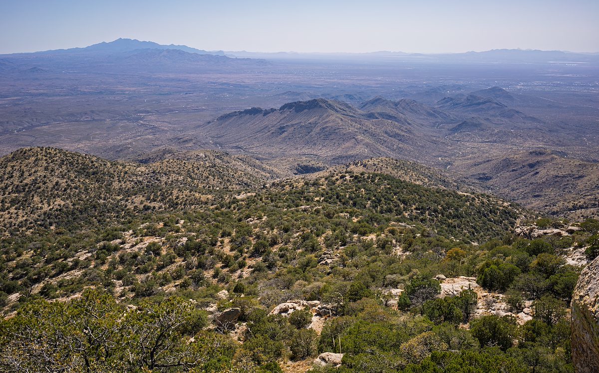2025 April Looking Down from the 6400 Pinnacle