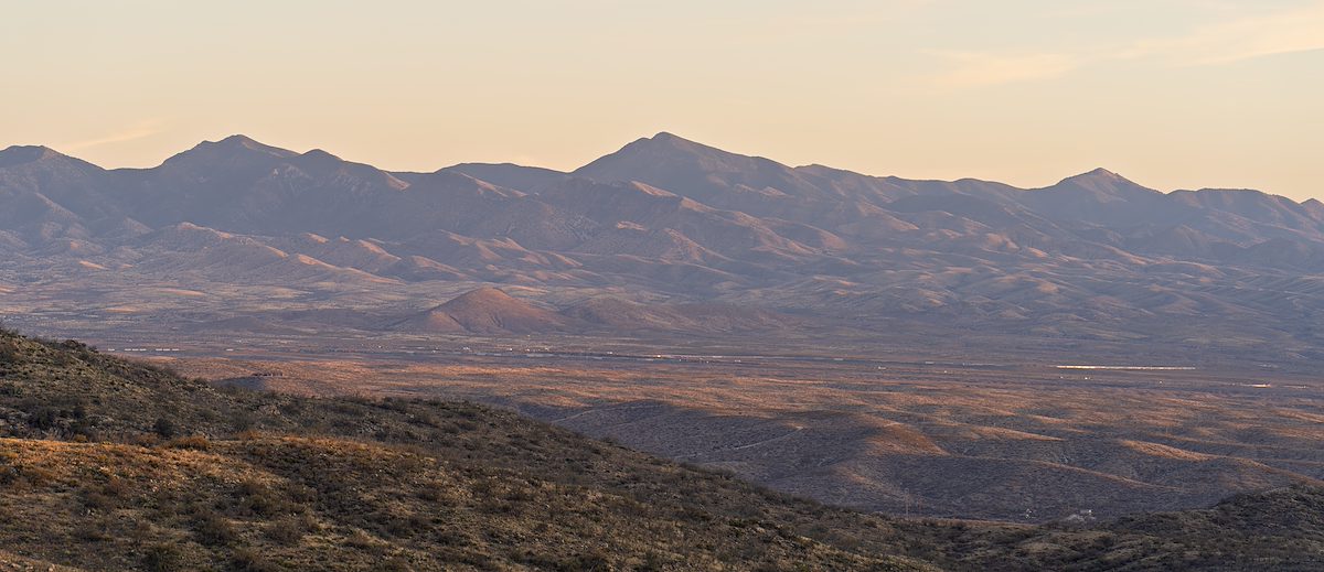 2025 February Looking Across the Highway to the Santa Rita Mountains