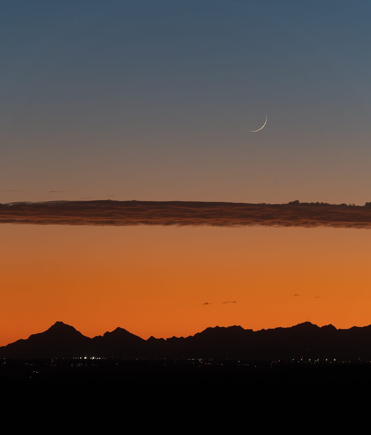 2025 July Sunset Sliver Moon