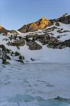 2025 June Frozen Lamoille Lake and a Hint of Sunset