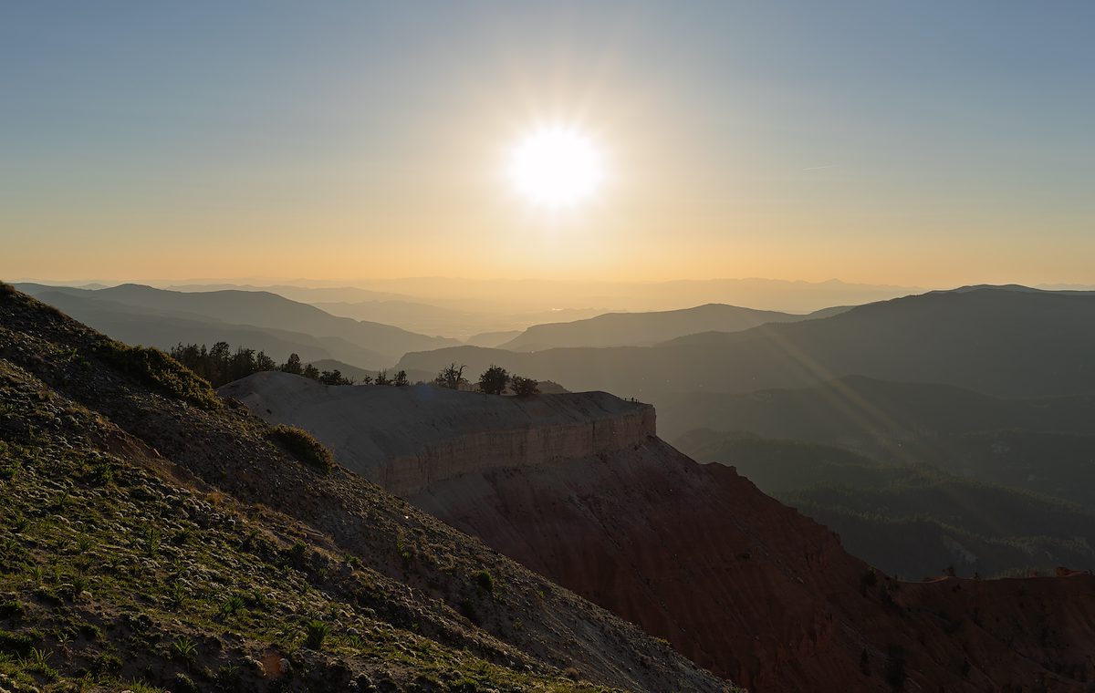 2025 June Nearing Sunset on the Cedar Breaks South Rim Trail